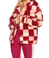 Beach Riot Laurie Jacket In Sangria Red In Multi