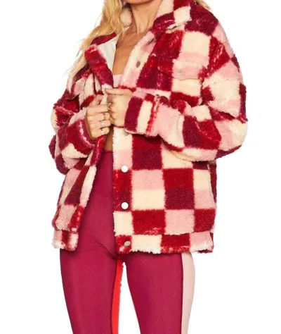 Beach Riot Laurie Jacket In Sangria Red In Multi