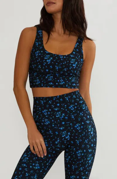 Beach Riot Leah Crop Tank In Blue