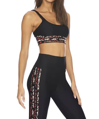 Beach Riot Jade Legging In Multi Leopard In Black