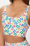 Beach Riot Leah Top In Primary Leopard In Multi