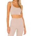Beach Riot Leah Top In Taupe In Pink
