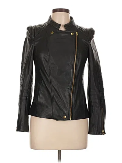 Pre-owned Beach Riot Leather Jacket In Black