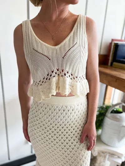 Beach Riot Leigh Top In Ivory In Neutral