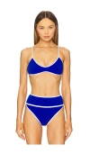 Shop Beach Riot Leona Bikini Top In Riviera Azure