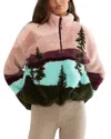 Beach Riot Leona Faux Fur Shearling Pullover In Multi