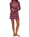 Beach Riot Libbi Long-sleeve Crochet Mini Dress In Pink
