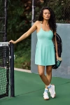 Beach Riot Liberty Tie Strap Minidress In Blue