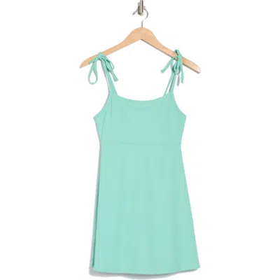 Beach Riot Liberty Tie Strap Minidress In Blue