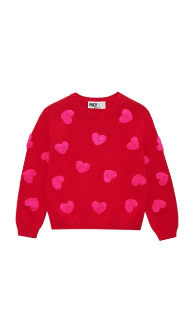 Beach Riot Little Callie Sweater In Red