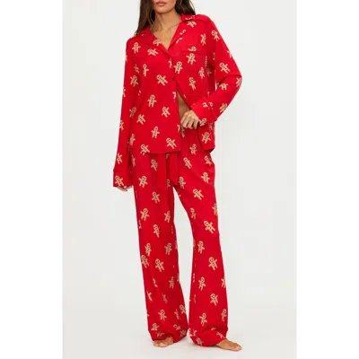 Beach Riot Livy & Connie Pajamas In Brown