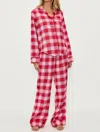 Beach Riot Livy Top & Connie Pants Pajama Set In Pink In Pink