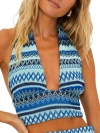 BEACH RIOT LOUISE CROCHET LONGLINE HALTER BIKINI TOP