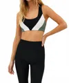 Beach Riot Lucia Colorblock Rib Sports Bra In Multi