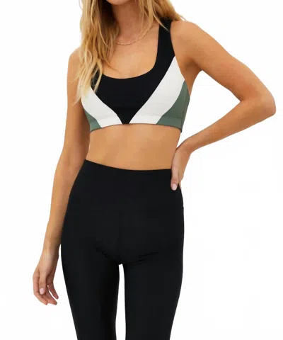 BEACH RIOT LUCIA SCOOP NECK TOP IN QUEEN PALM COLORBLOCK