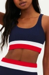 Beach Riot Mackenzine Colorblock Bikini Top
