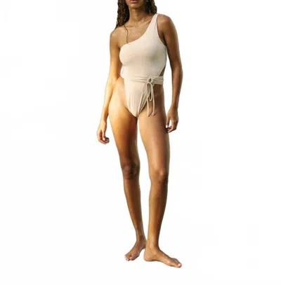 Beach Riot Maddox One Piece In Coconut White In Beige