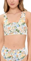 Beach Riot Madison Top Buttercream Bloom In Buttercream Bloom