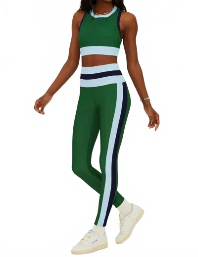 Beach Riot Mariella Active Leggings In Ivy Colorblock In Green