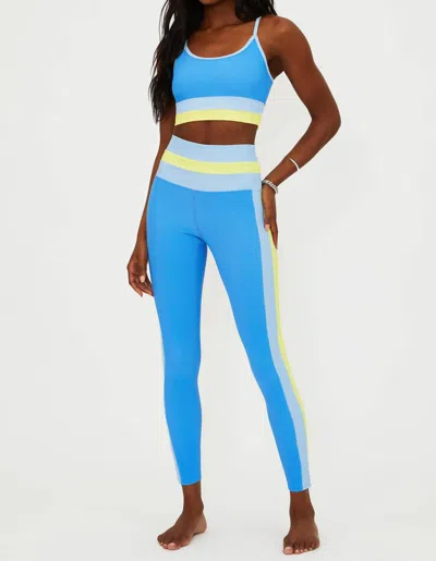 Beach Riot Mariella Legging In Marina Blue Colorblock