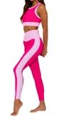 Beach Riot Mariella Leggings In Raspberry