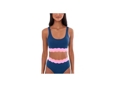 Beach Riot Marin Top Women's Clothing Seashell Isle Color-block: Sm In Multi