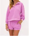 Beach Riot Martina Polo Top In Multi