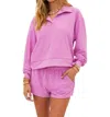 Beach Riot Martina Polo Top In Multi