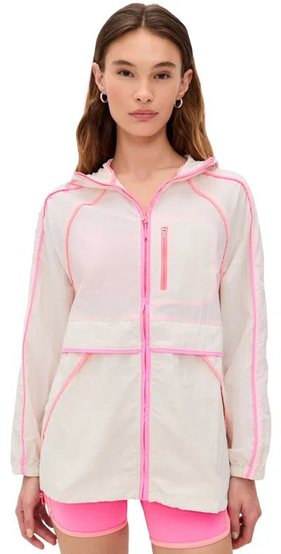 Beach Riot Mel Jacket In Shoreline Colorblock In White