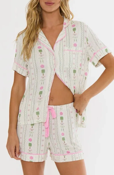 Beach Riot Milena Short Pajamas In White