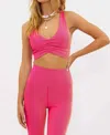 Beach Riot Mindy Sports Bra In Pink