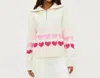 Beach Riot Monterey Full Of Heart Knit Sweater In Multi