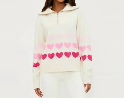 Beach Riot Monterey Full Of Heart Knit Sweater In Multi