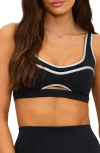 Beach Riot Moxie Sports Bra In Black