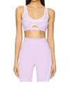 Beach Riot Moxie Sports Bra In Lavender In Neutral