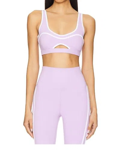 Beach Riot Moxie Sports Bra In Lavender