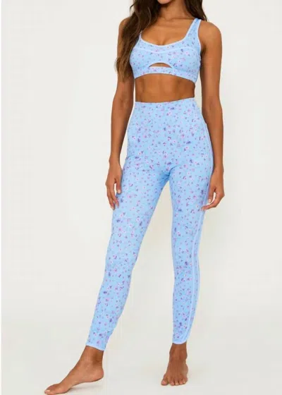 Beach Riot Moxie Top In Iris Petal In Blue