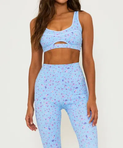 Beach Riot Moxie Top In Iris Petal In Multi