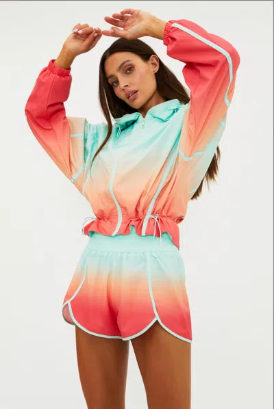 Beach Riot Nadia Short In Guava Jelly Ombre In Multi