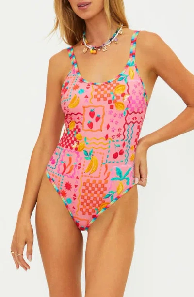 Beach Riot Naomi Print One-piece Swimsuit In Multi