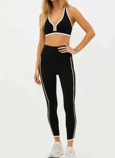 Beach Riot Nella High Waist Leggings In Sandshell Colorblock In Black