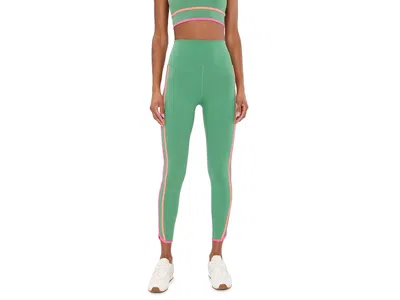Beach Riot Nella Leggings Women's Dress Pants Rally Green Color-block: Lg 25