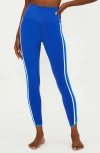 Beach Riot Nella Side Stripe Ankle Leggings In Riviera Azure