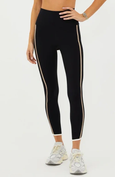BEACH RIOT BEACH RIOT NELLA SIDE STRIPE ANKLE LEGGINGS