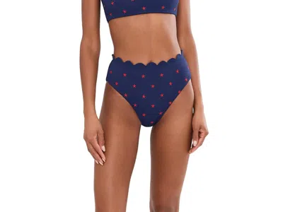 Beach Riot Nessa Bottoms Women's Swimwear Star Spangled Seas: Lg In Blue