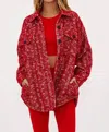 Beach Riot Noelle Jacket In Merry Sparkle Tweed In Multi