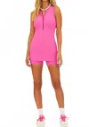 Beach Riot Olina Textured Back Cutout Romper In Pink