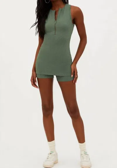Beach Riot Olina Romper In Queen Palm In Multi
