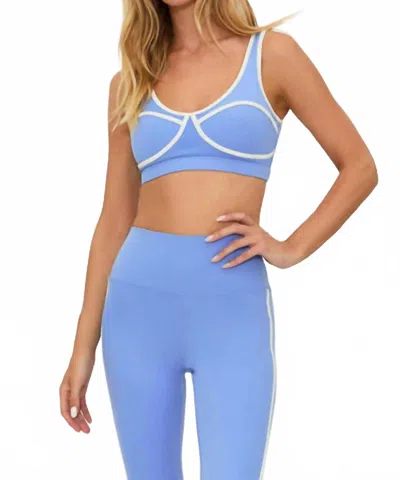 Beach Riot Olympia Scoop Neck Top In Alps Blue