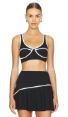 Beach Riot Olympia Top In 黑色、白色